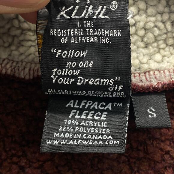 KUHL Alfpaca Fleece 1/4 Zip‎ Burgundy Red Women’s S Pullover Top Sweater Jacket - Picture 6 of 7